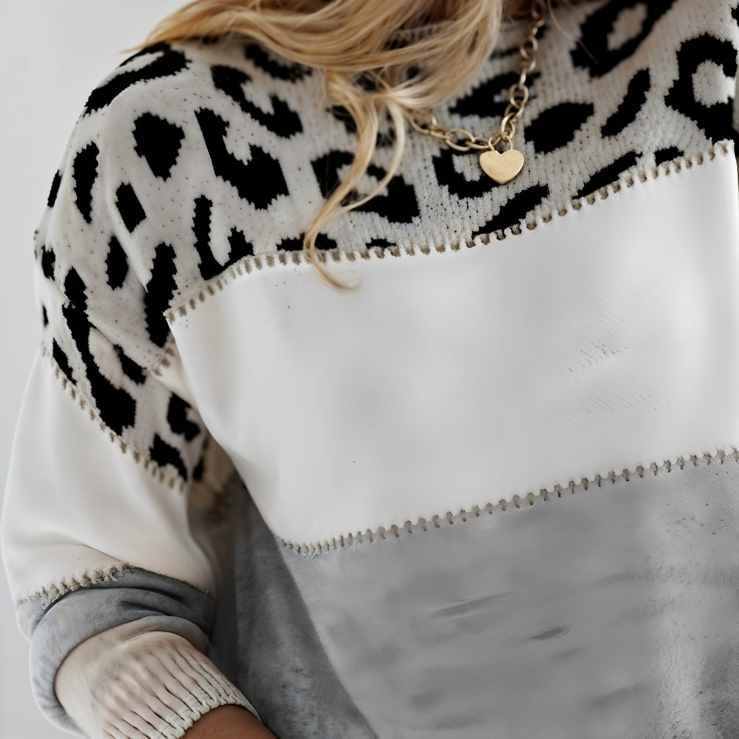 CHEYENNE | CASUAL LEOPARD SWEATER