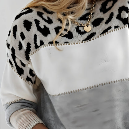 CHEYENNE | CASUAL LEOPARD SWEATER