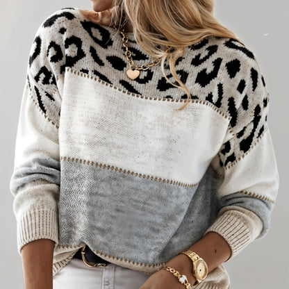 CHEYENNE | CASUAL LEOPARD SWEATER