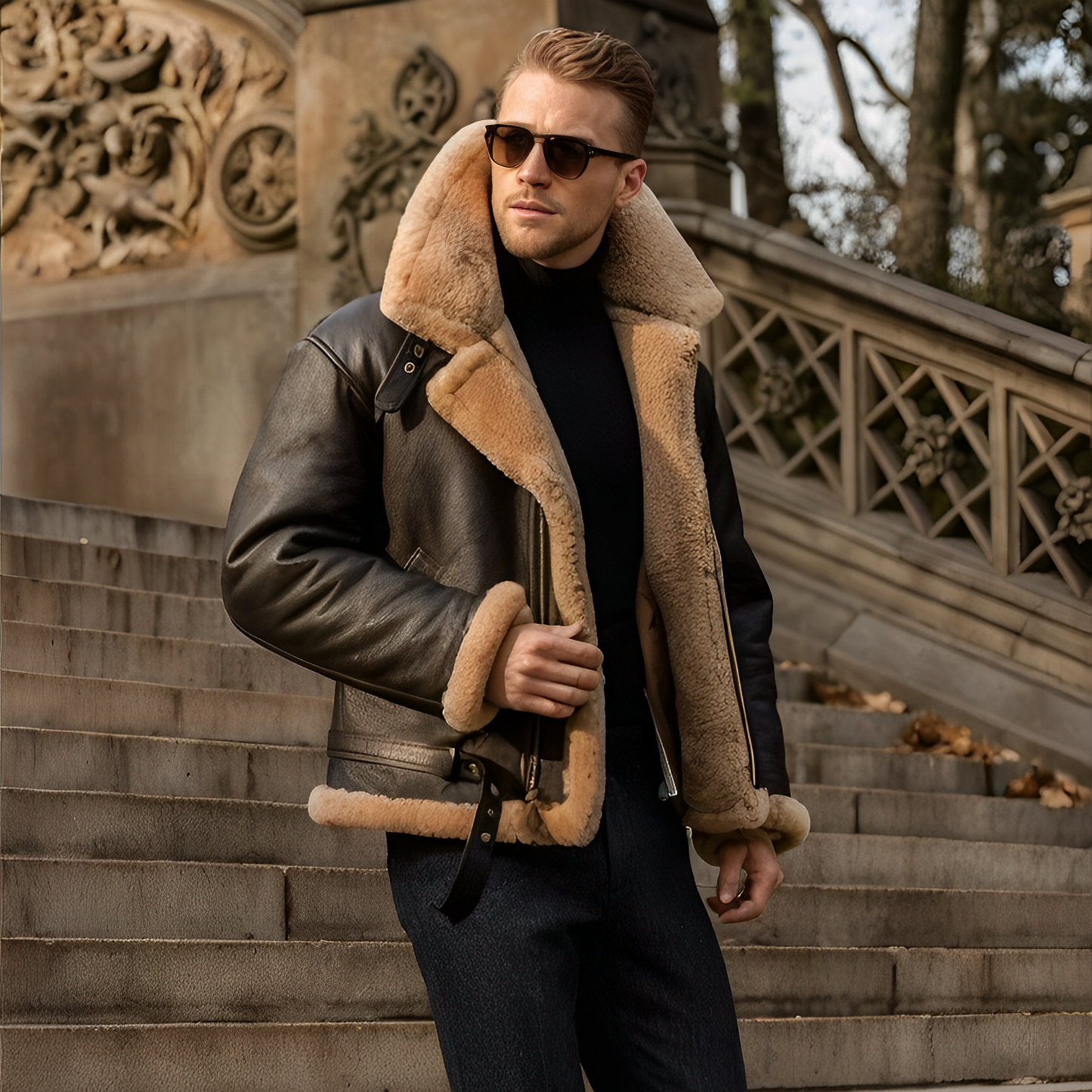 ENZO | SHEARLING JACKET